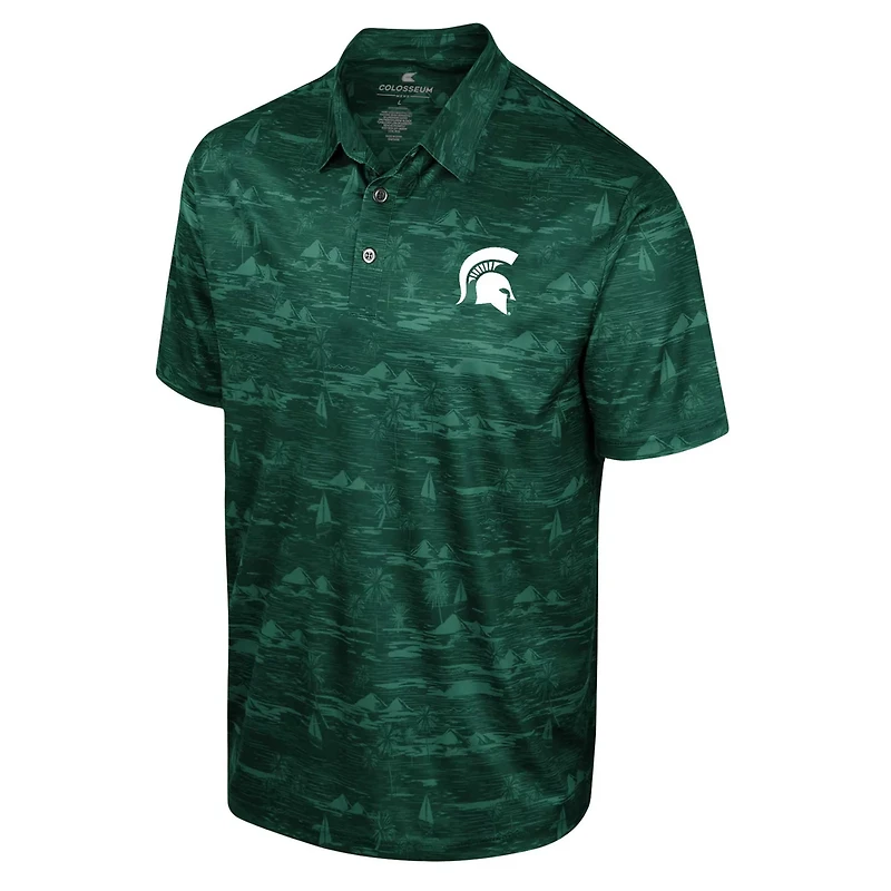 Colosseum Michigan State Spartans Daly Print Polo