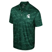 Colosseum Michigan State Spartans Daly Print Polo
