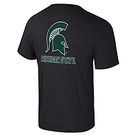 Colosseum Michigan State Spartans Logo Lockup 2-Hit Active Blend T-Shirt