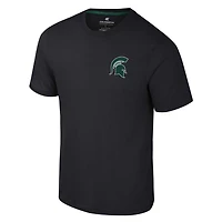 Colosseum Michigan State Spartans Logo Lockup 2-Hit Active Blend T-Shirt