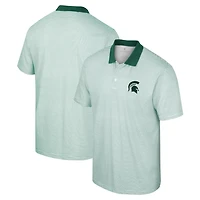 Colosseum Michigan State Spartans Print Stripe Polo