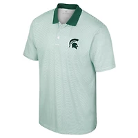 Colosseum Michigan State Spartans Print Stripe Polo
