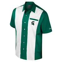 Colosseum Michigan State Spartans Strike Bowling Button-Up Shirt