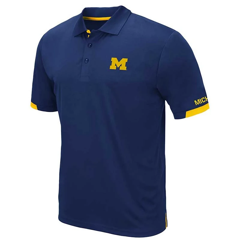 Colosseum Michigan Wolverines Big  Tall Santry Polo