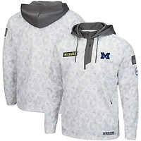 Colosseum Michigan Wolverines OHT Military Appreciation Quarter-Zip Hoodie