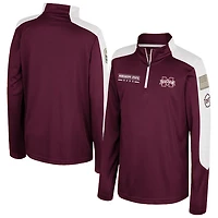 Colosseum Mississippi State Bulldogs OHT Military Appreciation Cyclone Quarter-Zip Windshirt