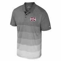 Colosseum Mississippi State Bulldogs Striped Mesh Polo