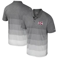 Colosseum Mississippi State Bulldogs Striped Mesh Polo