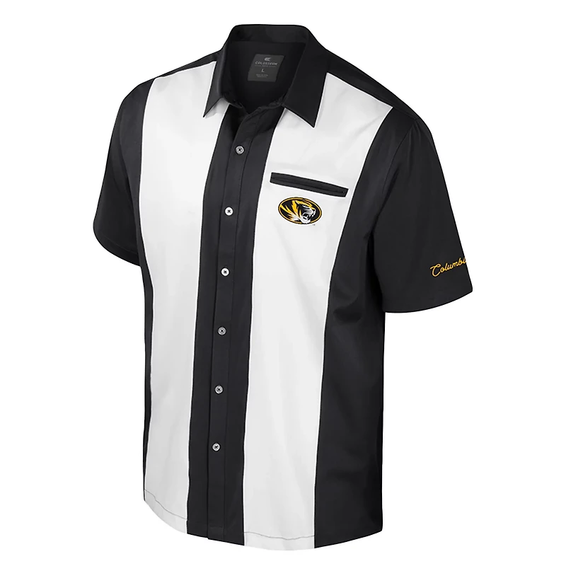 Colosseum Missouri Tigers Strike Bowling Button-Up Shirt