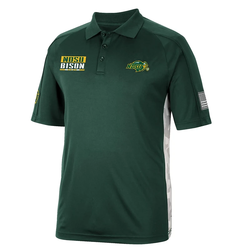 Colosseum NDSU Bison OHT Military Appreciation Snow Camo Polo
