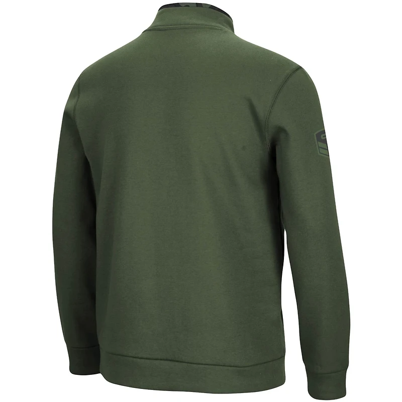 Colosseum Nebraska Huskers OHT Military Appreciation Digit Quarter-Snap Jacket