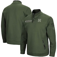 Colosseum Nebraska Huskers OHT Military Appreciation Digit Quarter-Snap Jacket