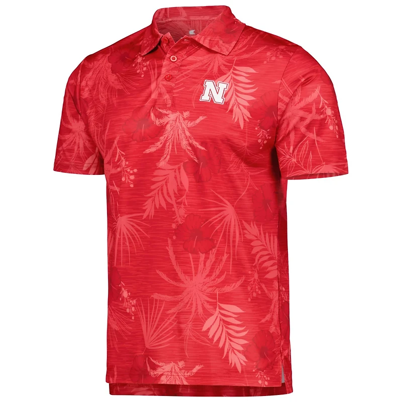 Colosseum Nebraska Huskers Palms Team Polo
