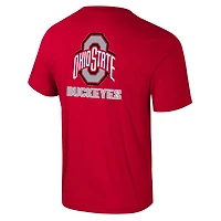 Colosseum Ohio State Buckeyes Logo Lockup 2-Hit Active Blend T-Shirt