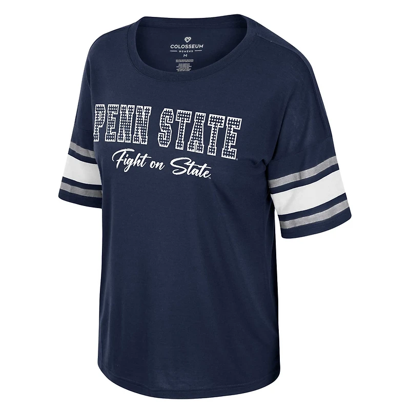 Colosseum Penn State Nittany Lions I'm Gliding Here Rhinestone T-Shirt