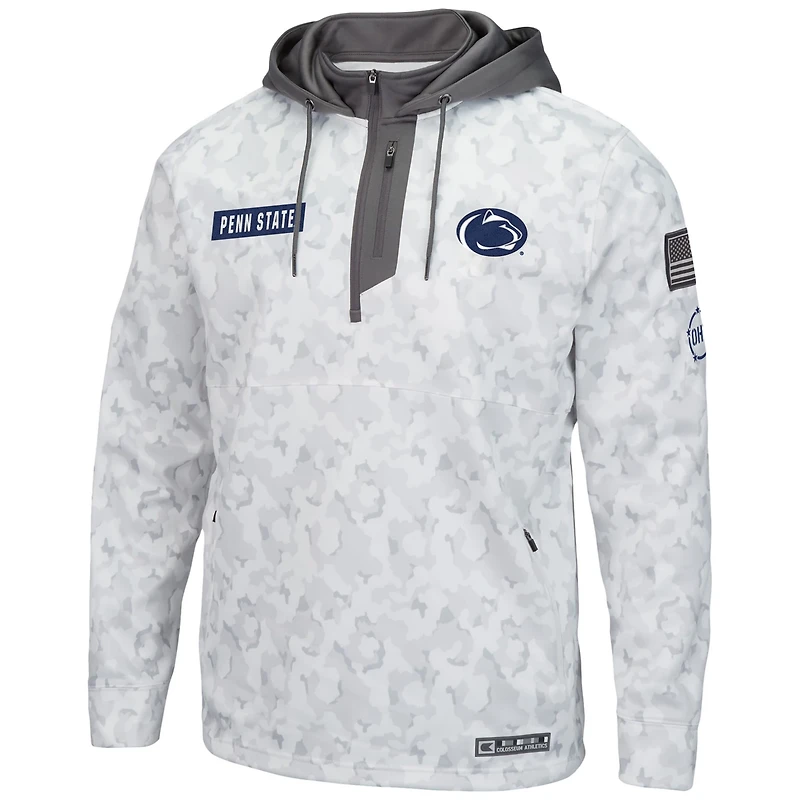 Colosseum Penn State Nittany Lions OHT Military Appreciation Quarter-Zip Hoodie