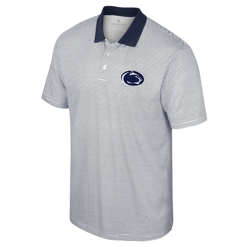 Colosseum Penn State Nittany Lions Print Stripe Polo
