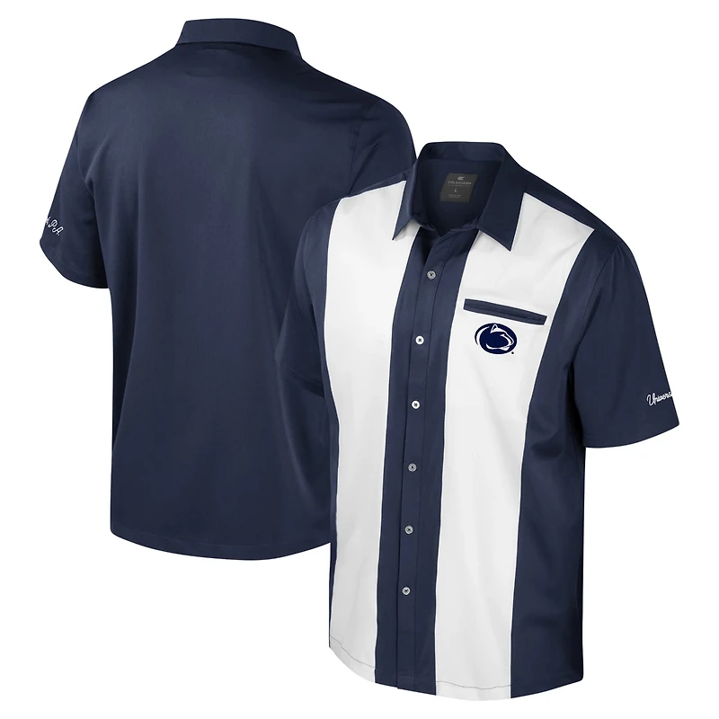 Colosseum Penn State Nittany Lions Strike Bowling Button-Up Shirt