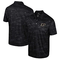 Colosseum Purdue Boilermakers Daly Print Polo
