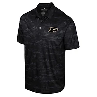 Colosseum Purdue Boilermakers Daly Print Polo