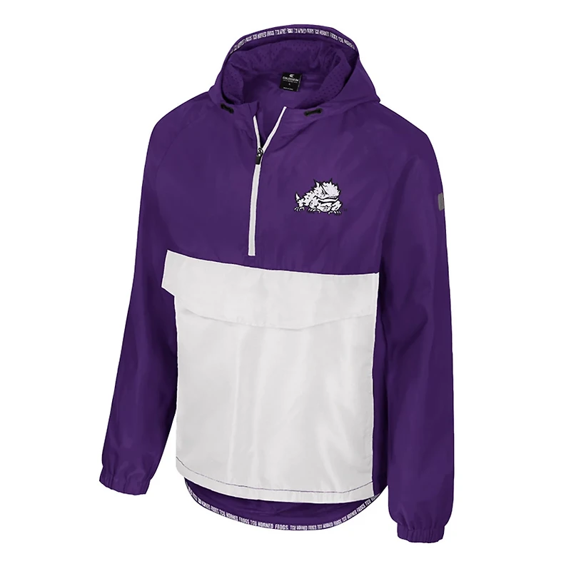 Colosseum TCU Horned Frogs Reloaded Anorak Half-Zip Jacket