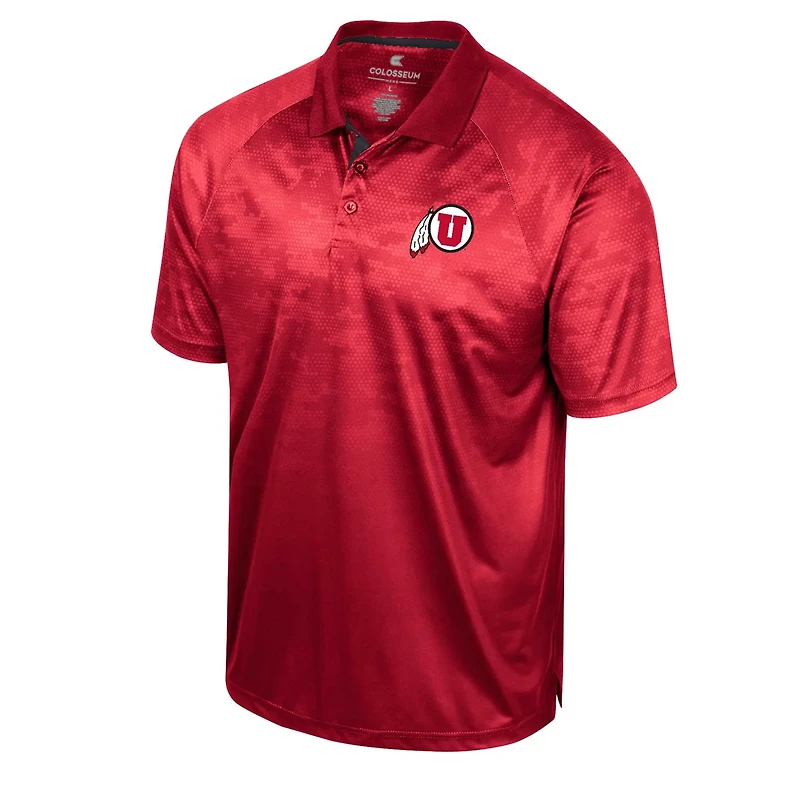 Colosseum Utah Utes Honeycomb Raglan Polo