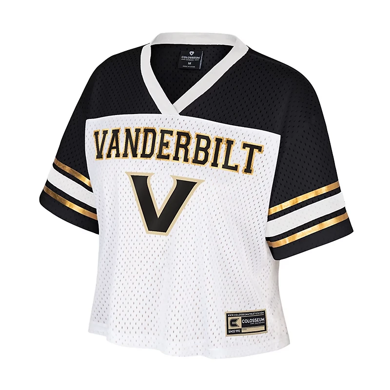 Colosseum Vanderbilt Commodores Treasure Cropped Football Jersey