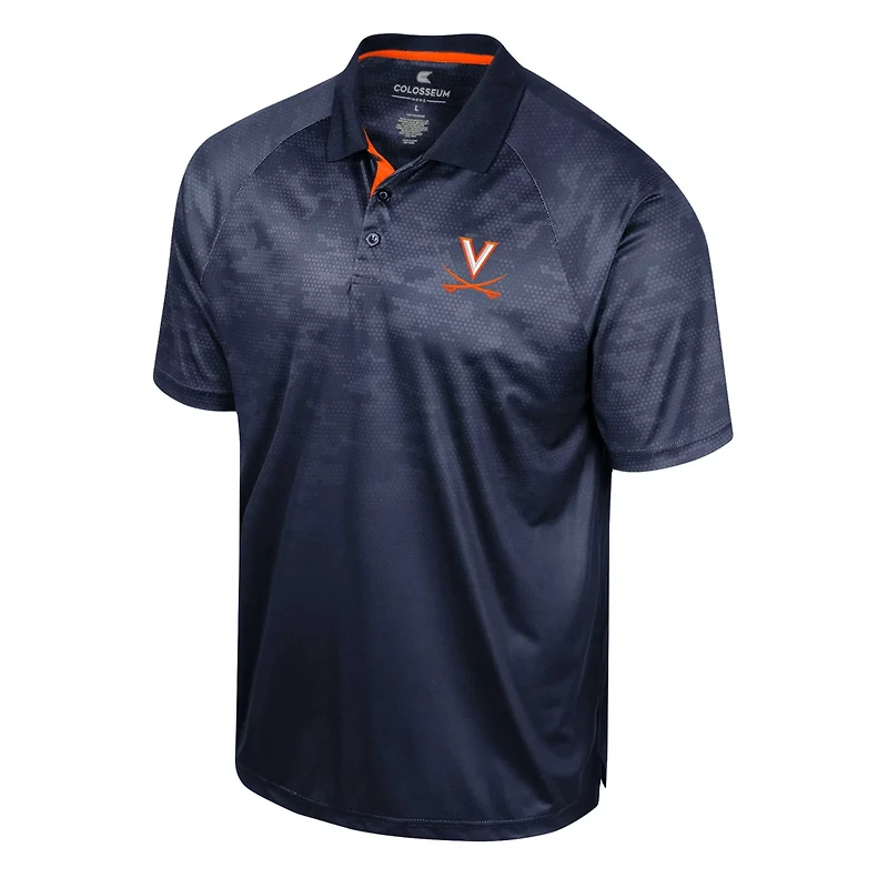Colosseum Virginia Cavaliers Honeycomb Raglan Polo