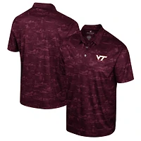Colosseum Virginia Tech Hokies Daly Print Polo