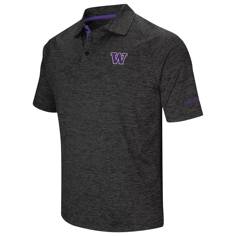 Colosseum Washington Huskies Big  Tall Down Swing Polo