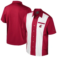 Colosseum Washington State Cougars Strike Bowling Button-Up Shirt