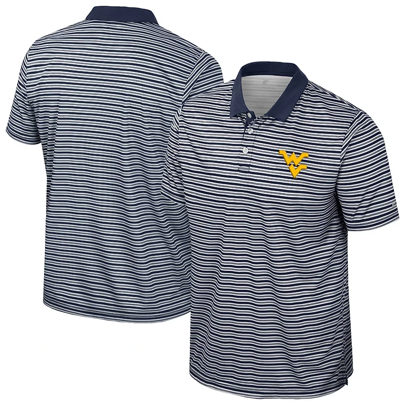 Colosseum West Virginia Mountaineers Striped Polo