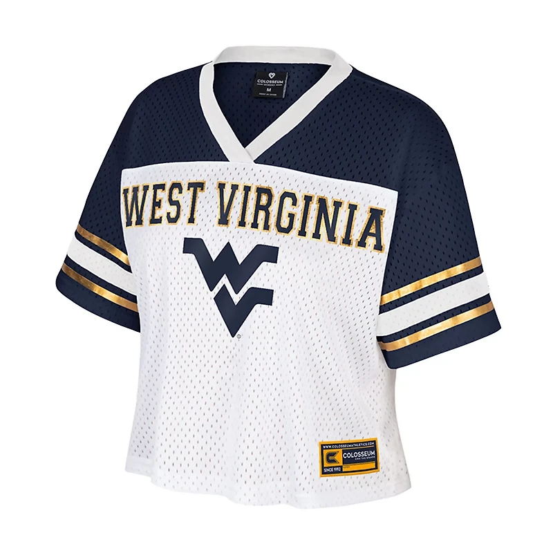 Colosseum West Virginia Mountaineers Treasure Cropped Football Jersey