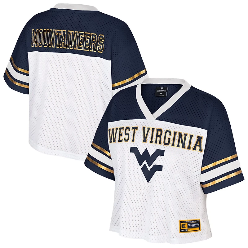 Colosseum West Virginia Mountaineers Treasure Cropped Football Jersey