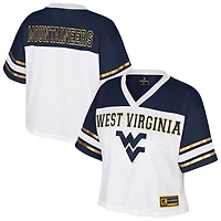 Colosseum West Virginia Mountaineers Treasure Cropped Football Jersey