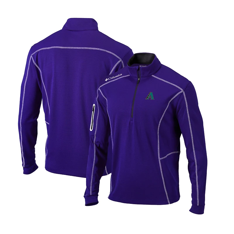 Columbia Arizona Diamondbacks Cooperstown Collection Omni-Wick Shotgun Quarter-Zip Top