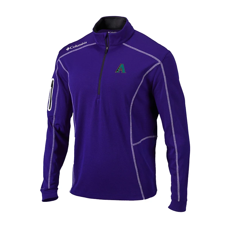 Columbia Arizona Diamondbacks Cooperstown Collection Omni-Wick Shotgun Quarter-Zip Top