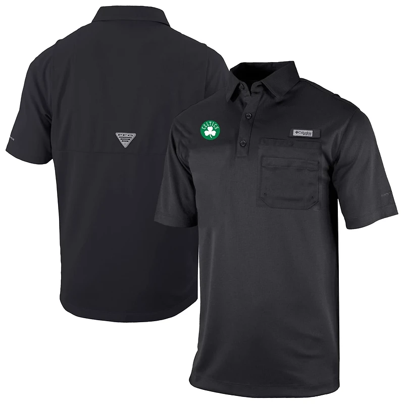 Columbia Boston Celtics Omni-Wick Flycaster Pocket Polo