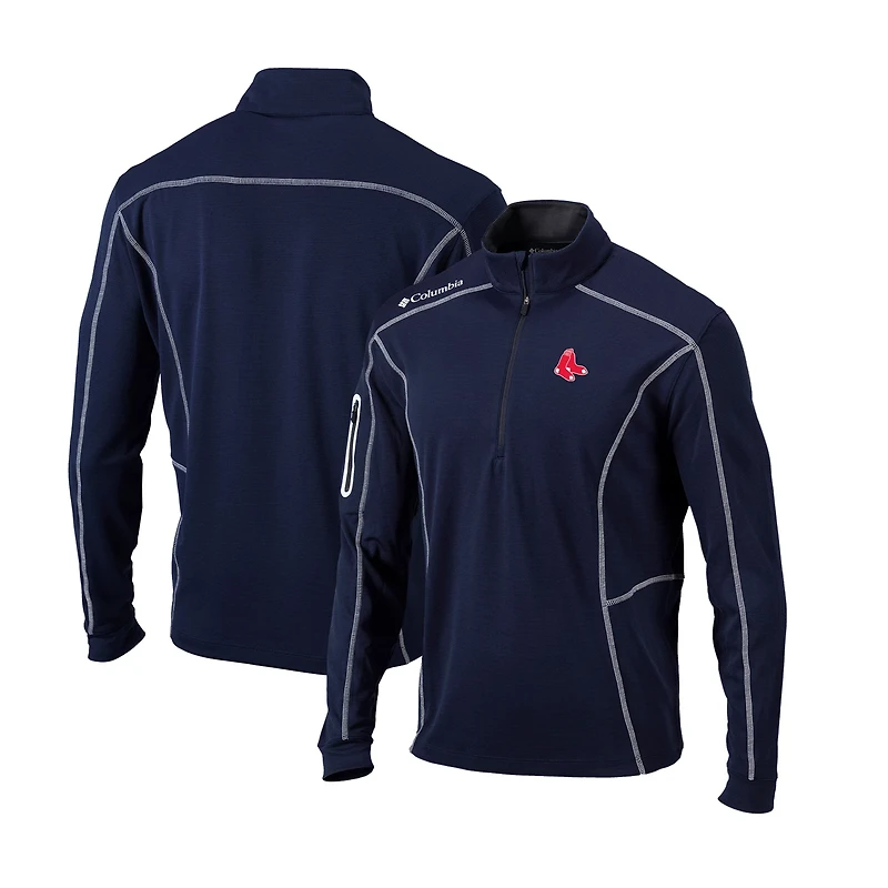 Columbia Boston Red Sox Cooperstown Collection Omni-Wick Shotgun Quarter-Zip Top