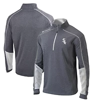 Columbia Charcoal/ Chicago Sox Omni-Wick Shotgun 20 Quarter-Zip Pullover Top