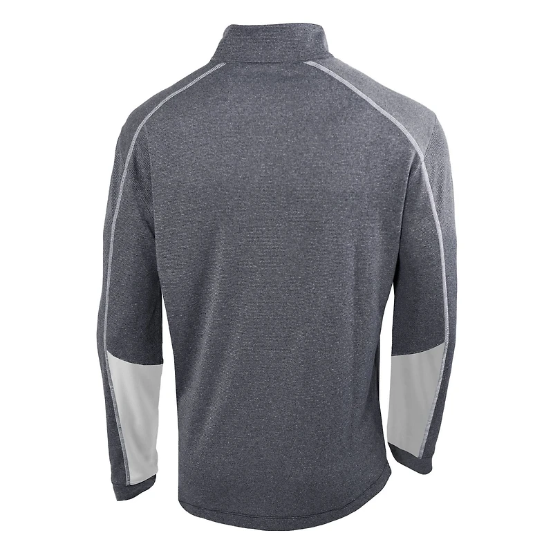 Columbia Charcoal/ Seattle Mariners Omni-Wick Shotgun 20 Quarter-Zip Pullover Top