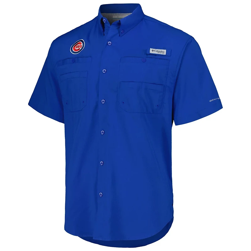 Columbia Chicago Cubs Tamiami Omni-Shade Button-Down Shirt
