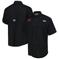 Columbia Cincinnati Reds Tamiami Omni-Shade Button-Down Shirt