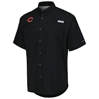 Columbia Cincinnati Reds Tamiami Omni-Shade Button-Down Shirt