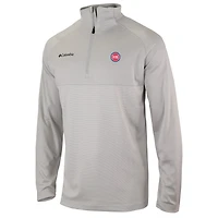 Columbia Detroit Pistons Omni-Wick Rockin' It Quarter-Zip Pullover Top