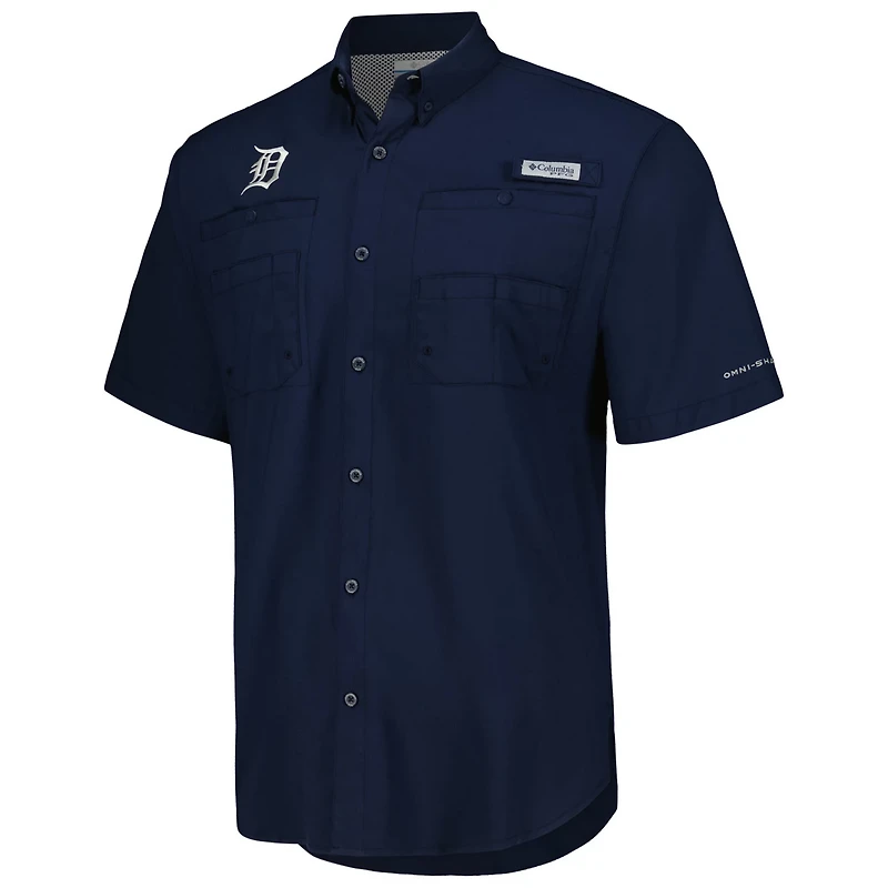 Columbia Detroit Tigers Tamiami Omni-Shade Button-Down Shirt