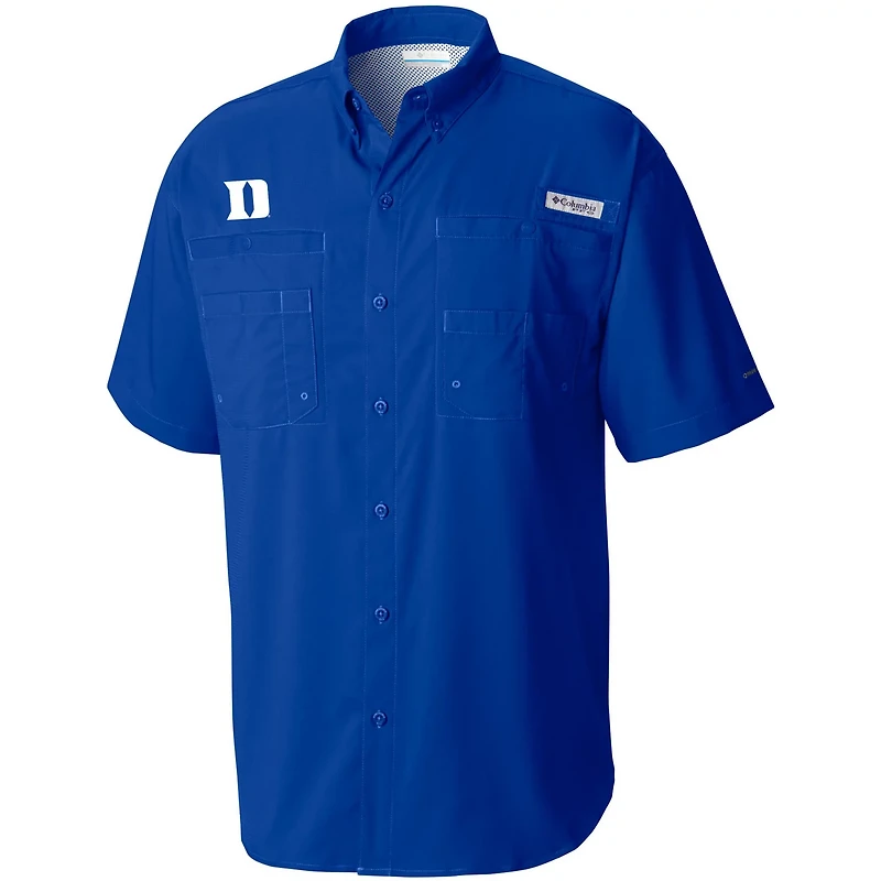 Columbia Duke Blue Devils Tamiami Omni-Shade Button-Down Shirt