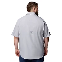 Columbia Georgia Bulldogs Big  Tall Tamiami Omni-Shade Button-Down Shirt