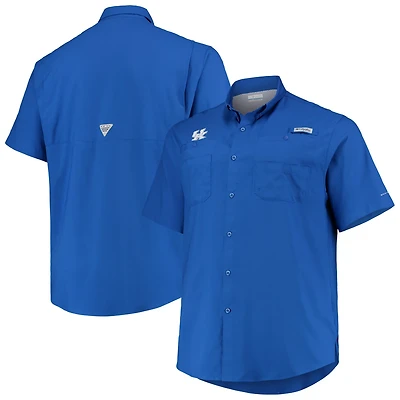 Columbia Kentucky Wildcats Big  Tall Tamiami Omni-Shade Button-Down Shirt