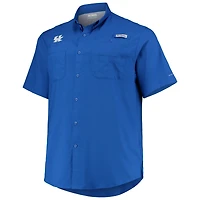 Columbia Kentucky Wildcats Big  Tall Tamiami Omni-Shade Button-Down Shirt